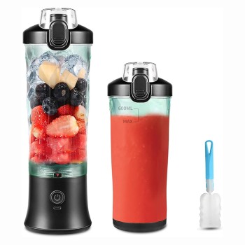 TOPESCT 600 ml Tragbarer Mixer für Smoothies mit USB-Aufladung