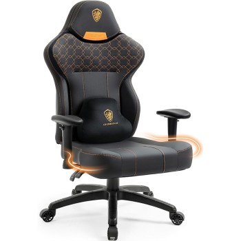 Dowinx Gaming-Stuhl mit PU-Leder – Perfekt für Schwergewichtige – Ergonomischer Gamer-Computersessel mit Hoher Rückenlehne