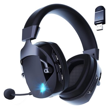 Acinaci Wireless Gaming Headset für PC/PS4/PS5/Mac/Switch - Bluetooth Kabellose Gaming-Kopfhörer